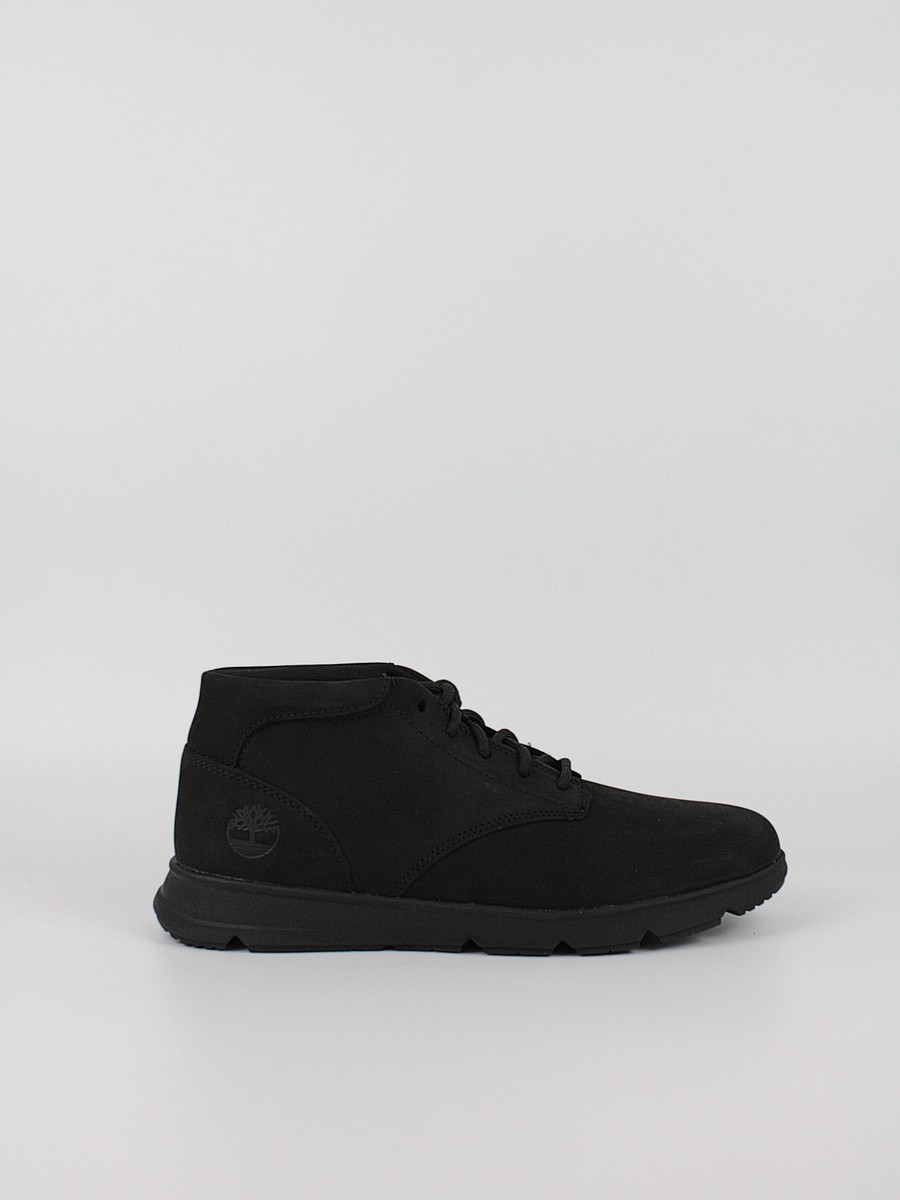 Ανδρικό Μποτάκι Timberland Parker Street Mid Lace Up Sneaker TB0A6C7TEL3 Μαύρο