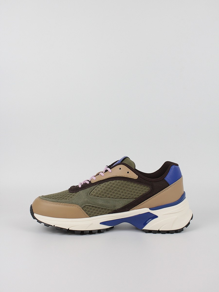 Ανδρικά Sneaker Calvin KLein Hike Runner Mesh Mix YM0YM01379-0IL Χακί