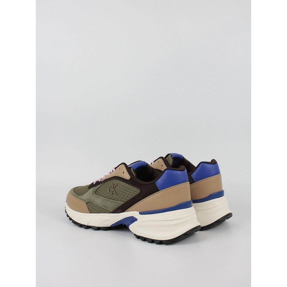 Ανδρικά Sneaker Calvin KLein Hike Runner Mesh Mix YM0YM01379-0IL Χακί