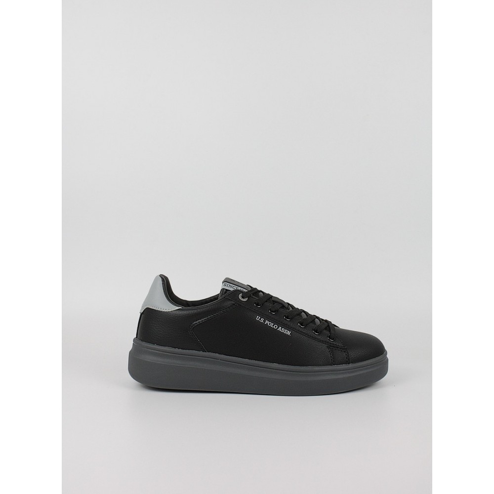 Ανδρικό Sneaker Us Polo Assn CODY013-BLK-LGR02 Μαύρο