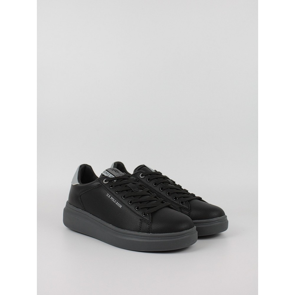 Ανδρικό Sneaker Us Polo Assn CODY013-BLK-LGR02 Μαύρο