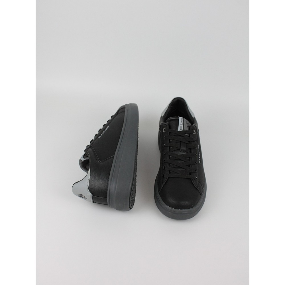 Ανδρικό Sneaker Us Polo Assn CODY013-BLK-LGR02 Μαύρο