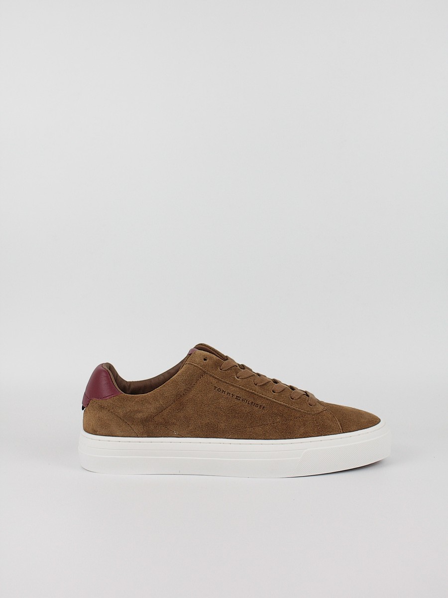 Ανδρικά Sneaker Tommy Hilfiger Premium Dress Cupsole Suede FM0FM05573-GVQ Ταμπά