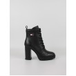 Γυναικεία ΜποτάκιαTommy Hilfiger Tjw Heel Lace Up Boot EN0EN02832-BDS Μαύρο