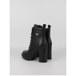 Γυναικεία ΜποτάκιαTommy Hilfiger Tjw Heel Lace Up Boot EN0EN02832-BDS Μαύρο