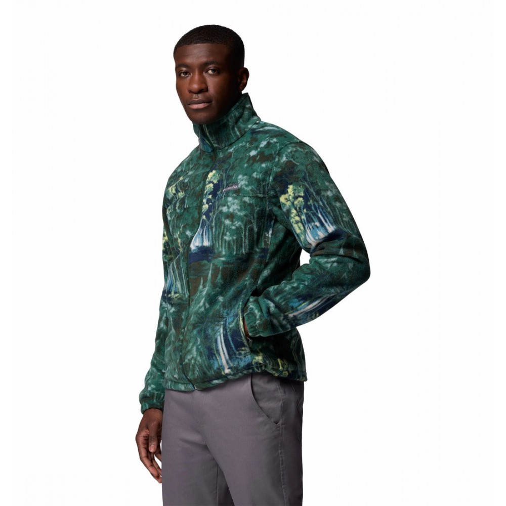 Ανδρική Ζακέτα Columbia Steens Mountain™ Printed Jacket 1478231-375 Πράσινο