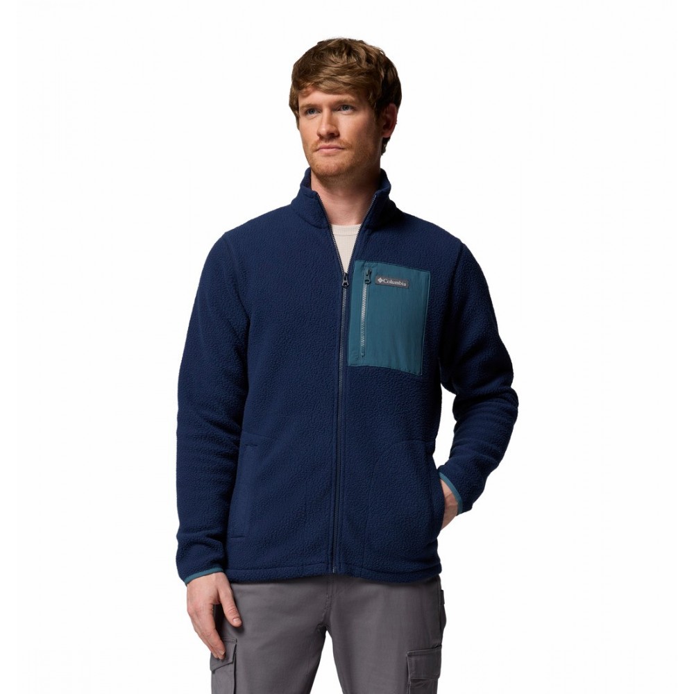 Ανδρική Ζακέτα Columbia Jasper Ridge™ Pebbled Full Zip Fleece 2142421-464 Μπλε