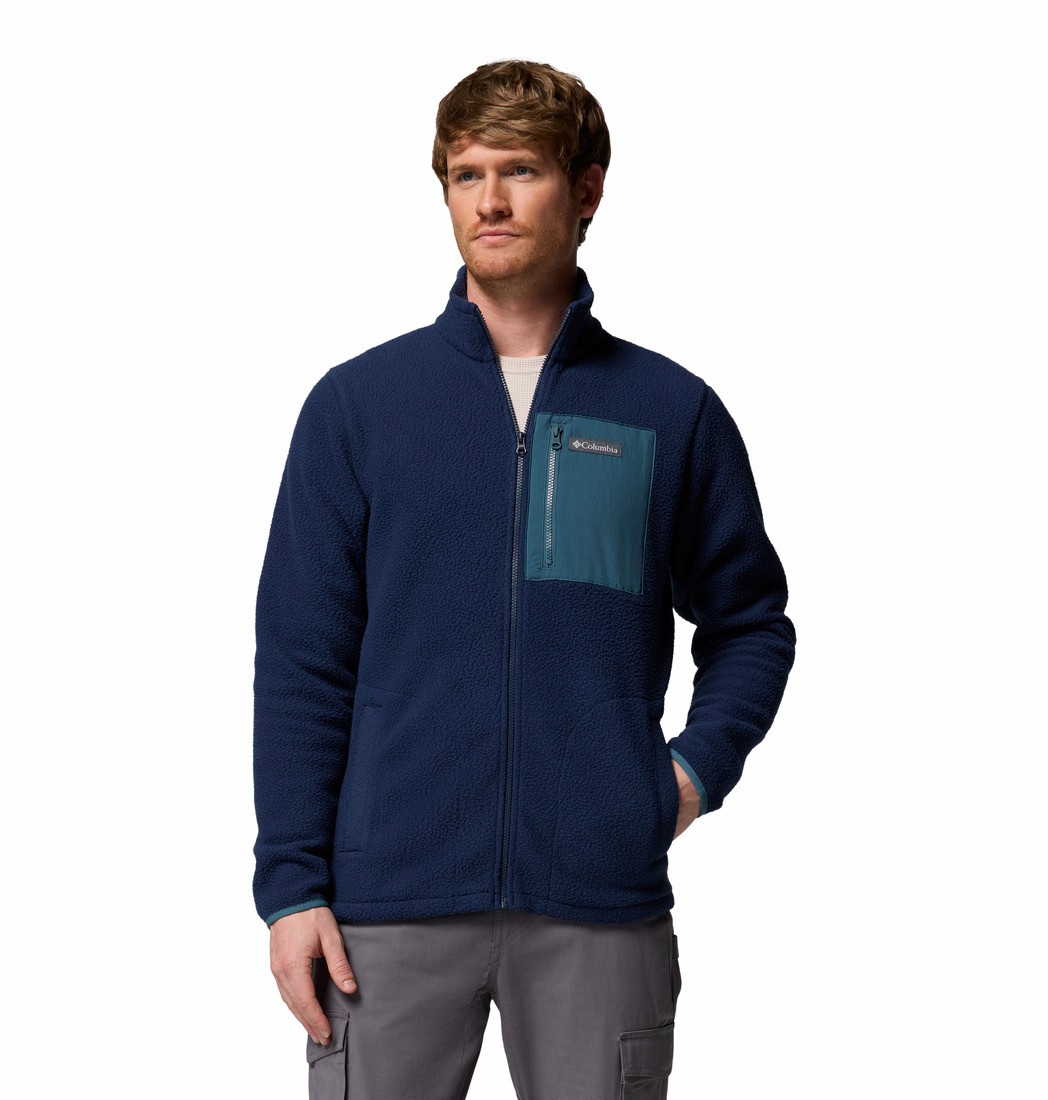 Ανδρική Ζακέτα Columbia Jasper Ridge™ Pebbled Full Zip Fleece 2142421-464 Μπλε