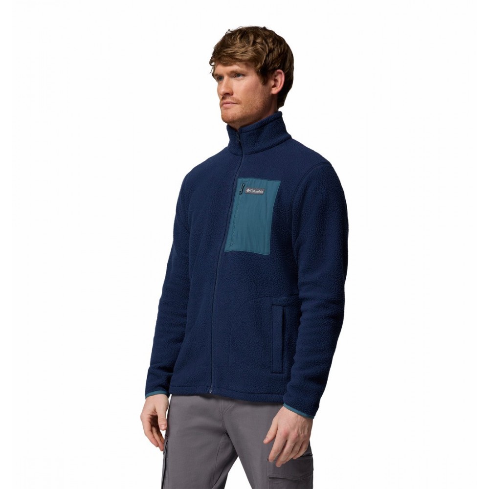 Ανδρική Ζακέτα Columbia Jasper Ridge™ Pebbled Full Zip Fleece 2142421-464 Μπλε