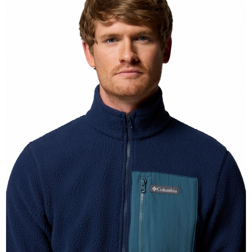 Ανδρική Ζακέτα Columbia Jasper Ridge™ Pebbled Full Zip Fleece 2142421-464 Μπλε