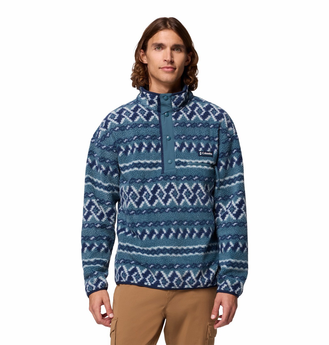 Ανδρική Μπλούζα Columbia Helvetia™ II Printed Half Snap Fleece 2098461-429 Μπλε Ανδρική Μπλούζα Columbia Helvetia™ II Printed Half Snap Fleece 2098461-429 Μπλε