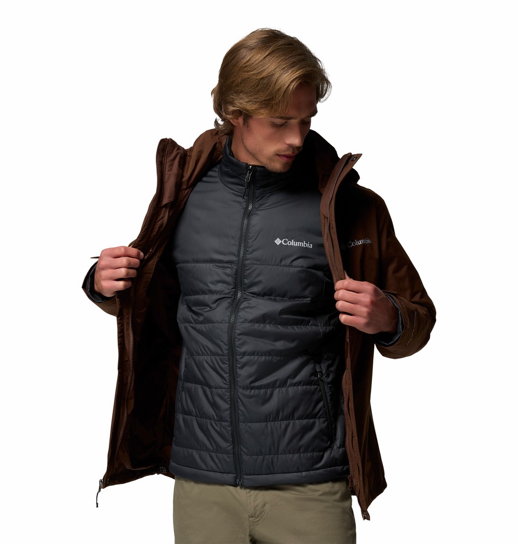 Ανδρικό Μπουφάν Columbia Element Blocker™ III Interchange Jacket 2090122-256 Καφέ Ανδρικό Μπουφάν Columbia Element Blocker™ III Interchange Jacket 2090122-256 Καφέ