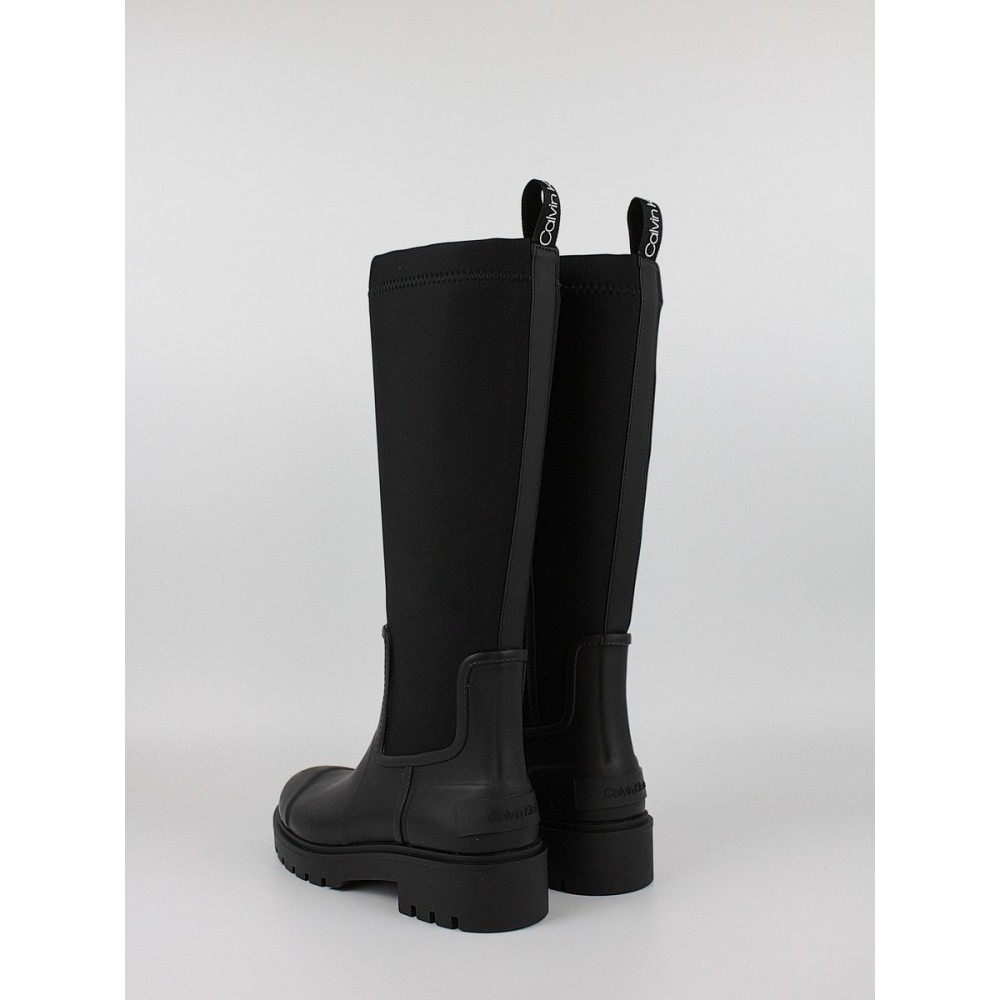 Γυναικεία Μπότα Calvin KLein High Rainboot Neopren YW0YW02002-BEH Μαύρο Γυναικεία Μπότα Calvin KLein High Rainboot Neopren YW0YW02002-BEH Μαύρο
