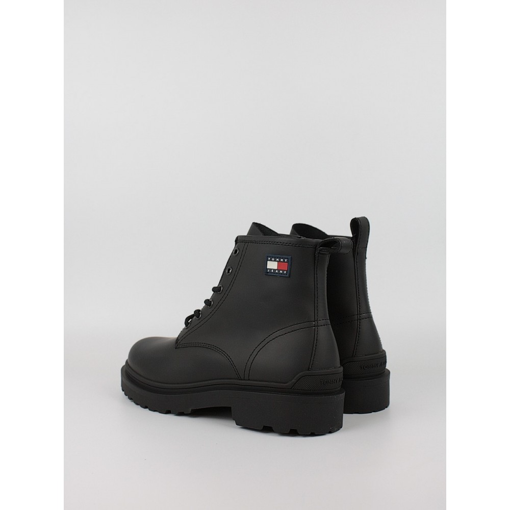 Ανδρικά Μποτάκια Tommy Hilfiger Tjm Lace Up Rubberized EN0EN01628-BDS Μαύρο