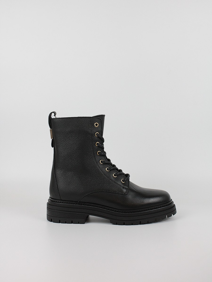 Γυναικεία ΜποτάκιαTommy Hilfiger Th Plaque Pebble Lace Boot Warm FW0FW08767-BDS Μαύρο