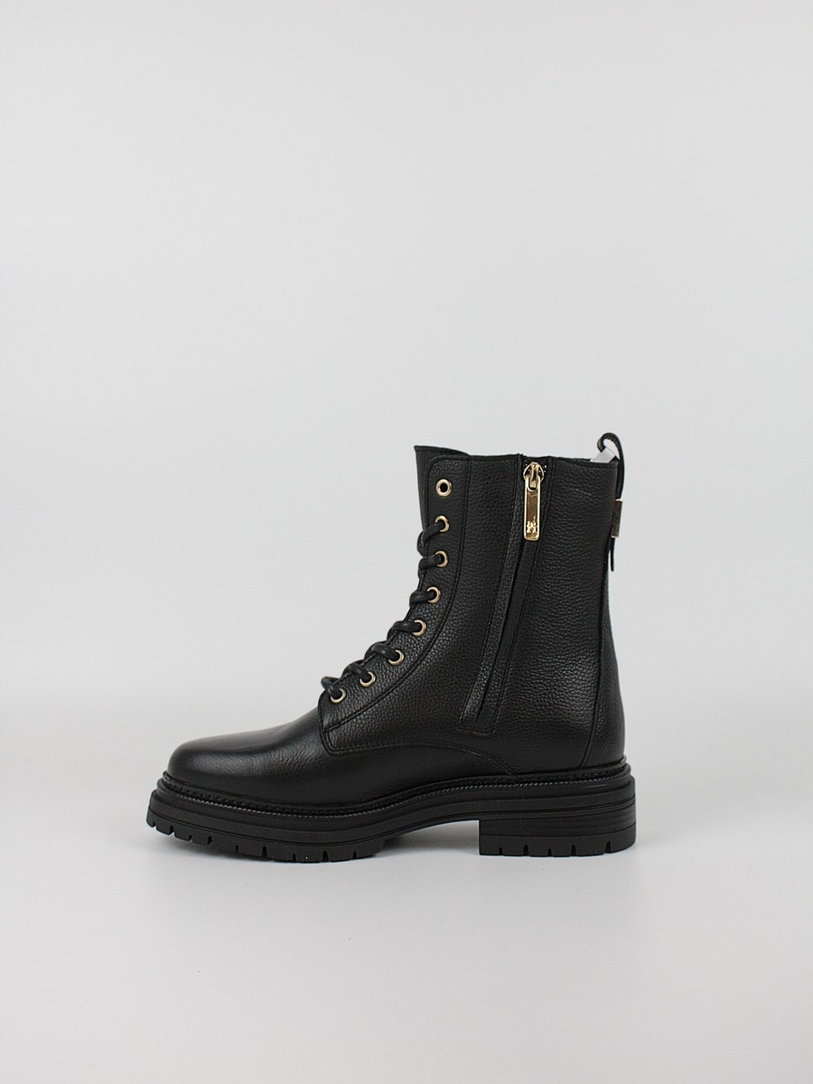 Γυναικεία ΜποτάκιαTommy Hilfiger Th Plaque Pebble Lace Boot Warm FW0FW08767-BDS Μαύρο