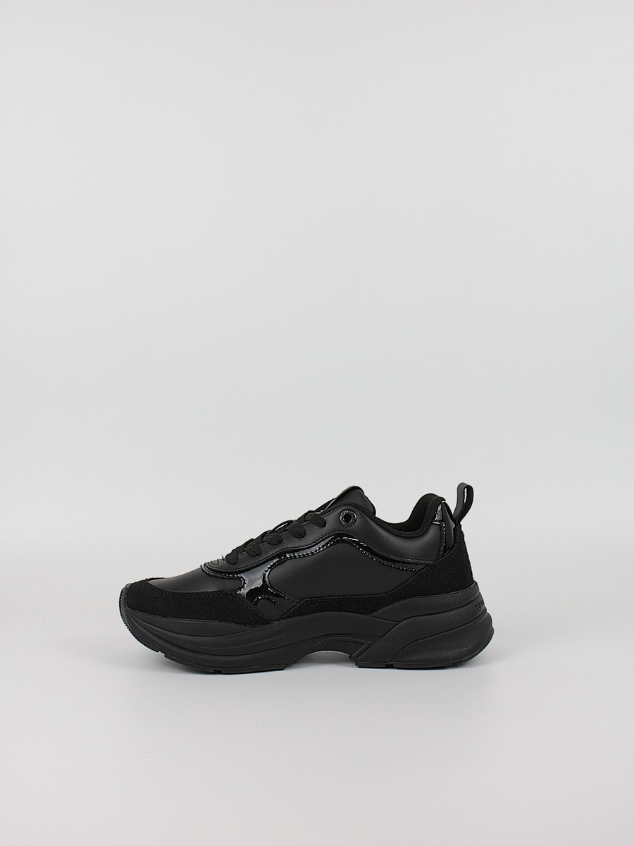 Γυναικεία Sneaker Tommy HilfigerTh Runner Patent FW0FW08840-BDS Μαύρο