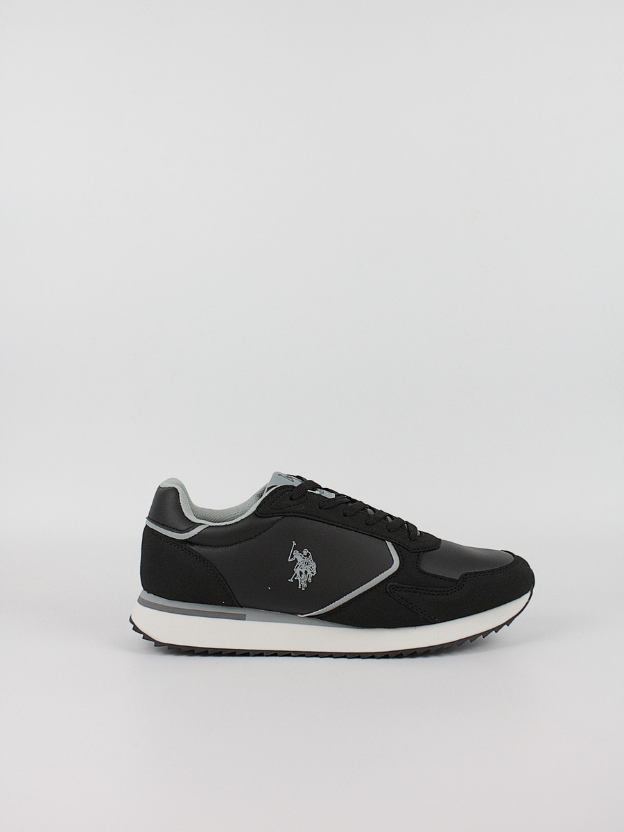 Men's Sneaker Us Polo Assn CHRIS001-BLK Black Men's Sneaker Us Polo Assn CHRIS001-BLK Black
