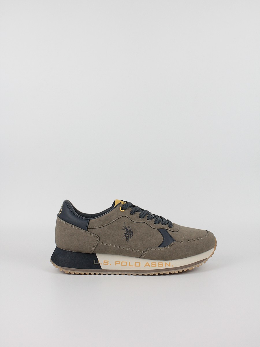 Men's Sneaker Us Polo Assn CLEEF006E-BRW-DBL03 Biege Men's Sneaker Us Polo Assn CLEEF006E-BRW-DBL03 Biege