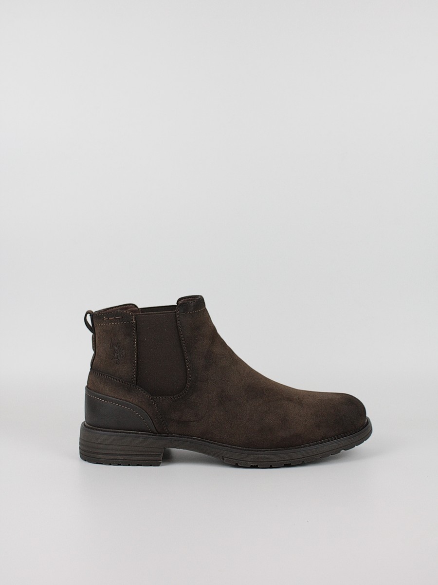 Ανδρικό Μποτάκι Us Polo Assn SERGE002-DBR003 Καφέ