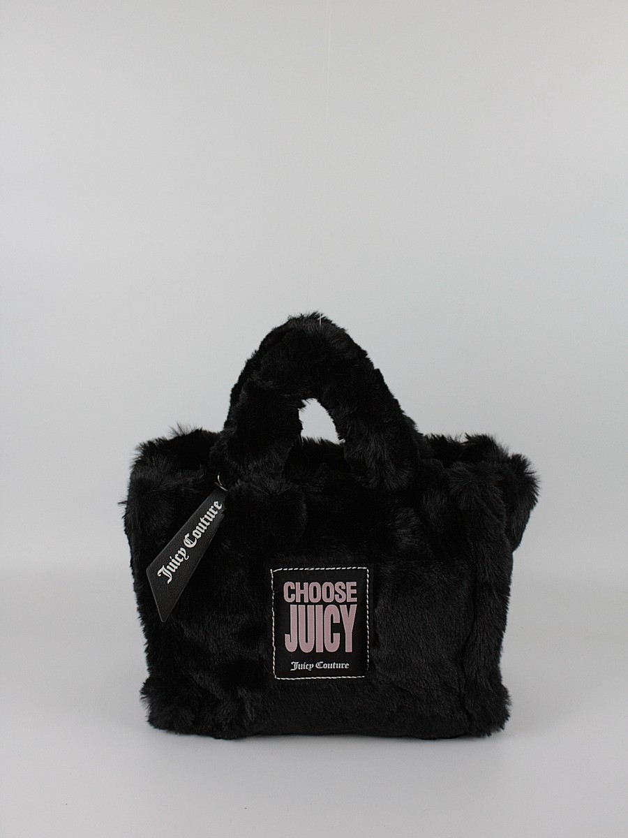 Γυναικεία Τσάντα Juicy Couture Iris Fur M. Shopping BIJ3J8956WZC000 Μαύρη