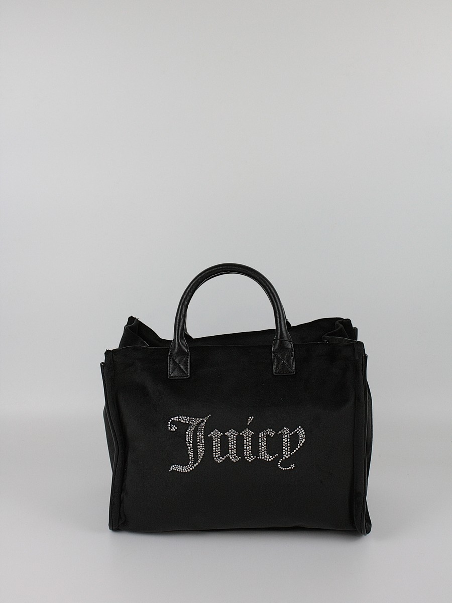 Γυναικεία Τσάντα Juicy Couture Iris Velvet R. M. Shoppin BIJ3J8944WZC000 Μαύρη