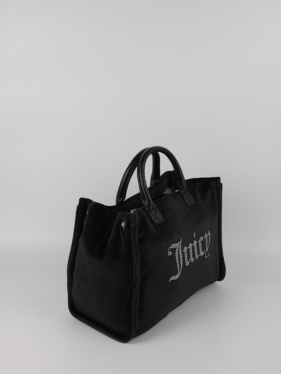 Γυναικεία Τσάντα Juicy Couture Iris Velvet R. M. Shoppin BIJ3J8944WZC000 Μαύρη