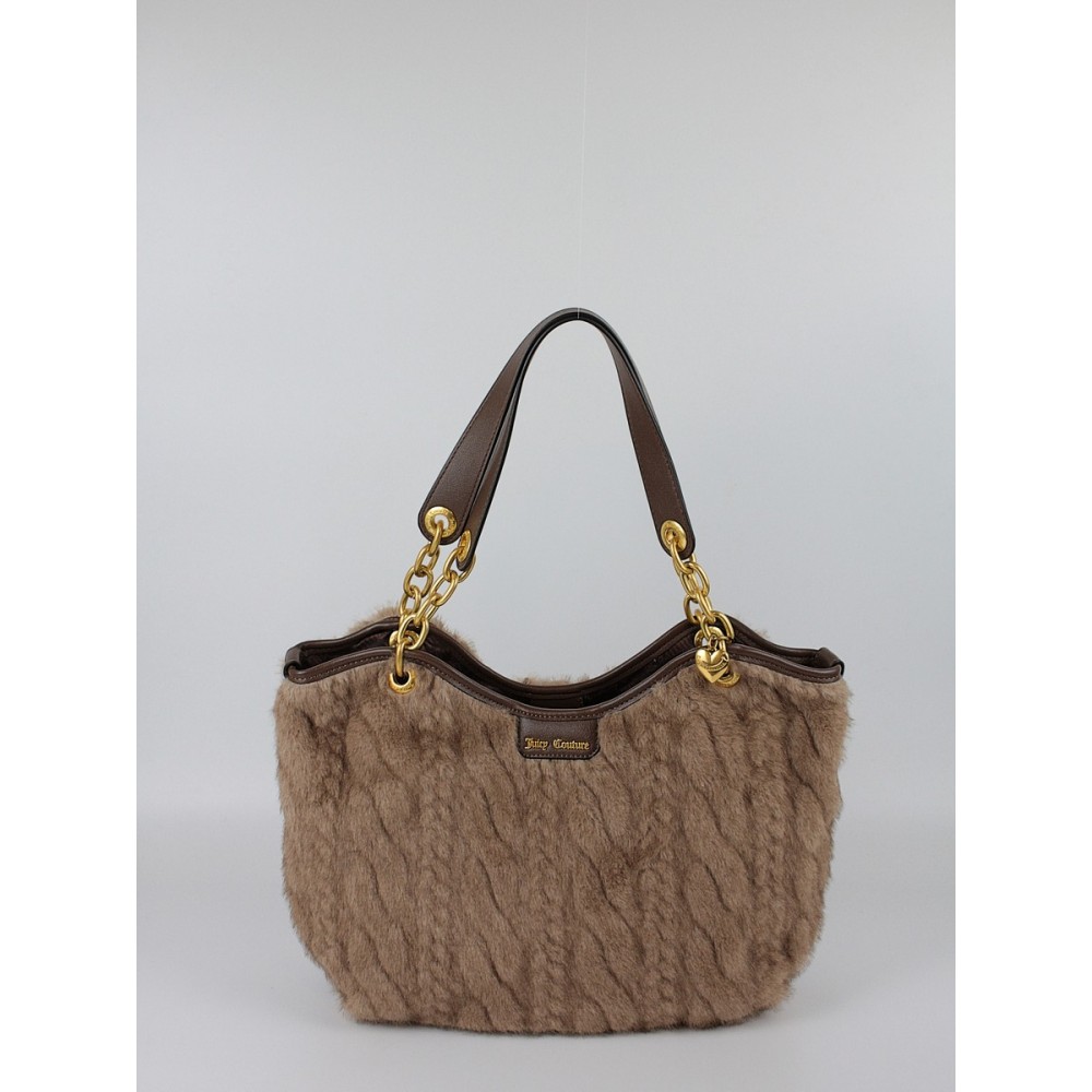 Γυναικεία Τσάντα Juicy Couture Angel Fur M. Double BIJ3J8998WZCA77 Καφέ