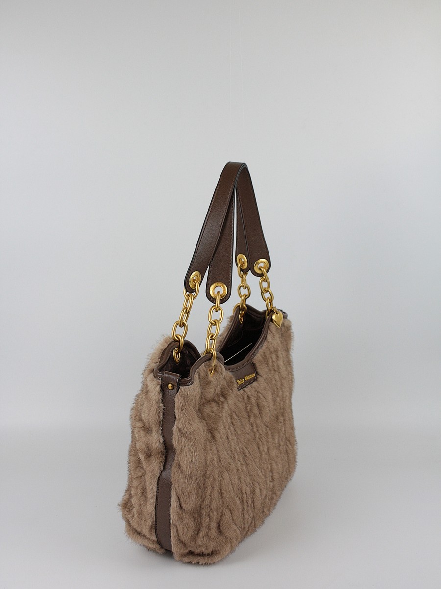 Γυναικεία Τσάντα Juicy Couture Angel Fur M. Double BIJ3J8998WZCA77 Καφέ