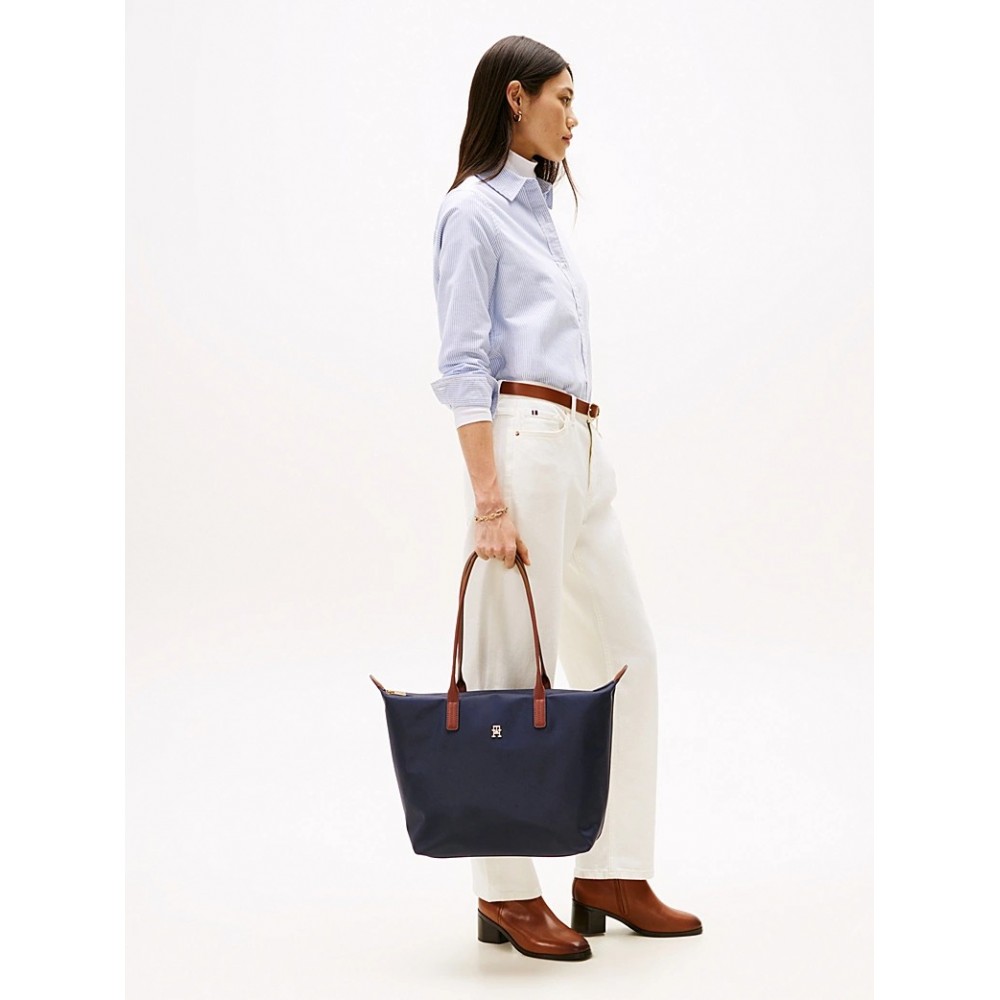 Γυναικεία Τσάντα Tommy Hilfiger Popette Tote AW0AW17711-DW6 Μπλε Γυναικεία Τσάντα Tommy Hilfiger Popette Tote AW0AW17711-DW6 Μπλε