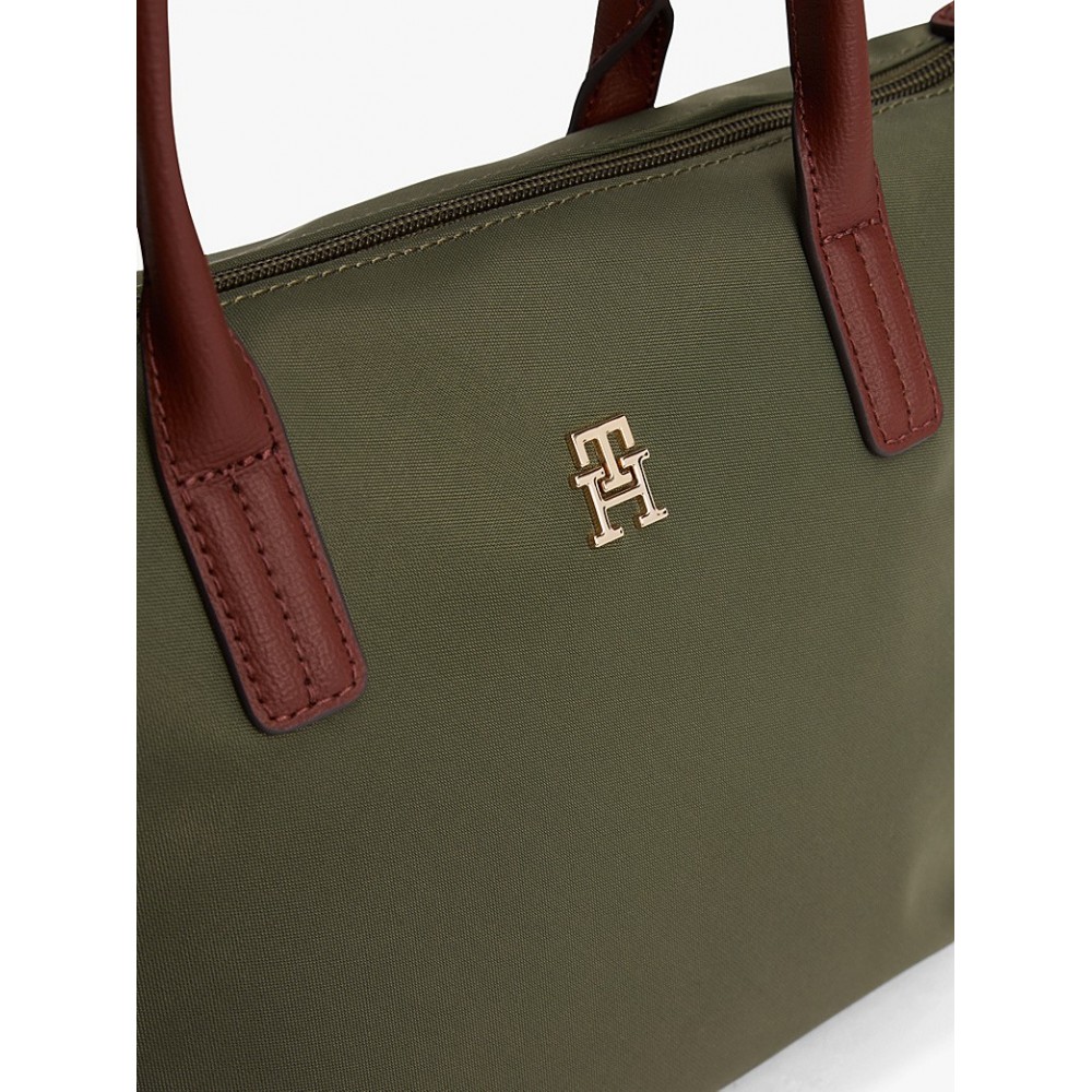 Γυναικεία Τσάντα Tommy Hilfiger Popette Mini Tote AW0AW17709-MT1 Χακί Γυναικεία Τσάντα Tommy Hilfiger Popette Mini Tote AW0AW17709-MT1 Χακί