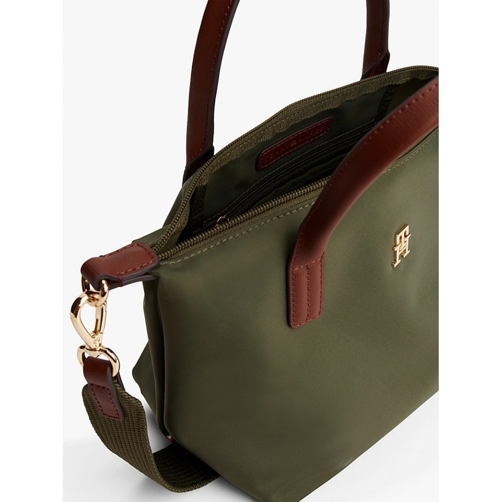 Γυναικεία Τσάντα Tommy Hilfiger Popette Mini Tote AW0AW17709-MT1 Χακί Γυναικεία Τσάντα Tommy Hilfiger Popette Mini Tote AW0AW17709-MT1 Χακί