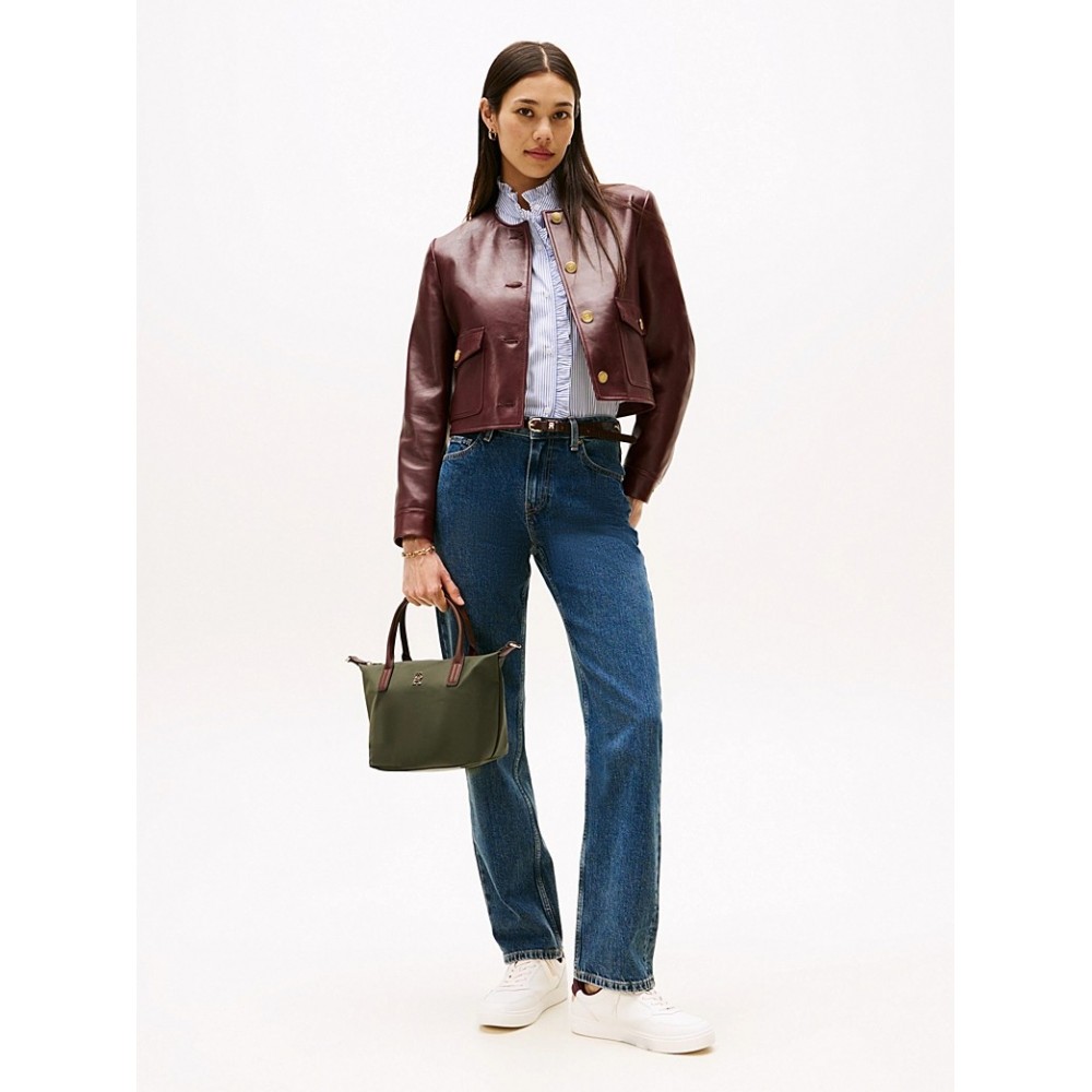 Γυναικεία Τσάντα Tommy Hilfiger Popette Mini Tote AW0AW17709-MT1 Χακί Γυναικεία Τσάντα Tommy Hilfiger Popette Mini Tote AW0AW17709-MT1 Χακί