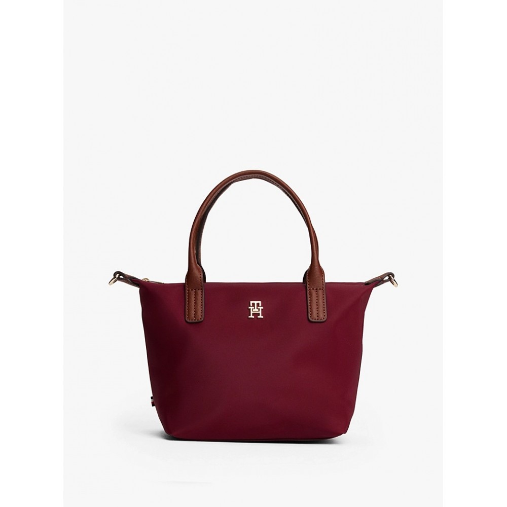 Γυναικεία Τσάντα Tommy Hilfiger Popette Mini Tote AW0AW17709-LVP Μπορντό Γυναικεία Τσάντα Tommy Hilfiger Popette Mini Tote AW0AW17709-LVP Μπορντό