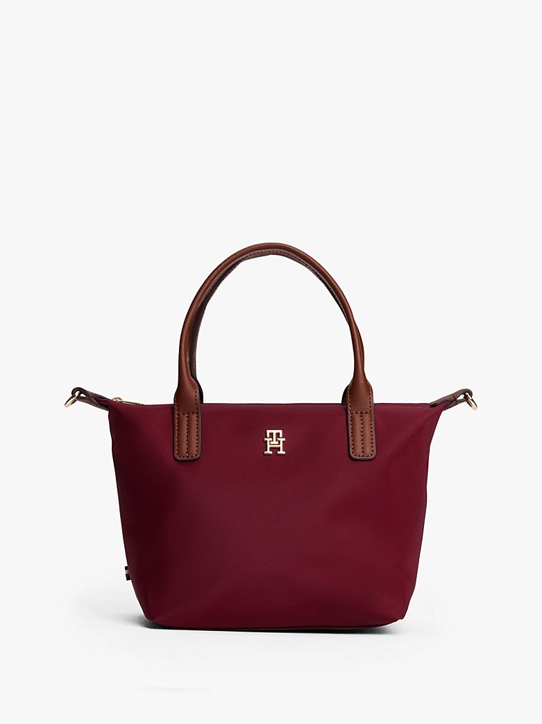 Γυναικεία Τσάντα Tommy Hilfiger Popette Mini Tote AW0AW17709-LVP Μπορντό