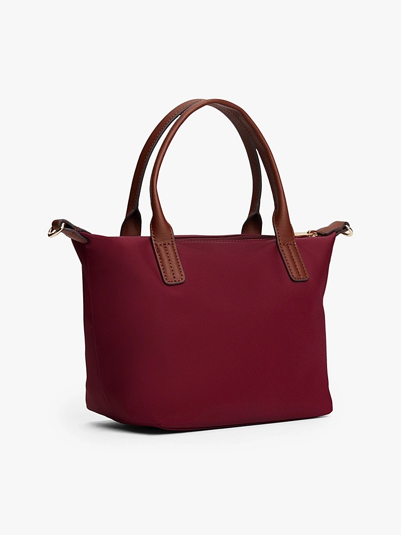 Γυναικεία Τσάντα Tommy Hilfiger Popette Mini Tote AW0AW17709-LVP Μπορντό