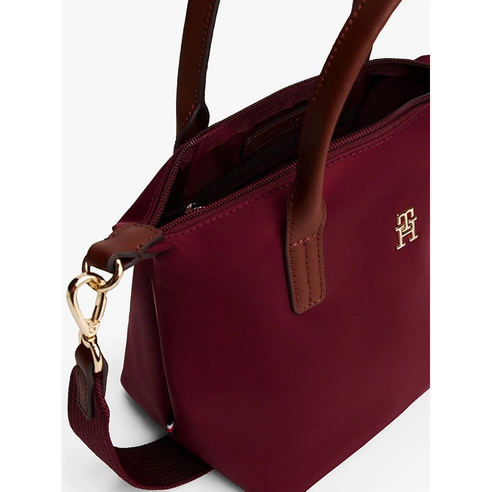 Γυναικεία Τσάντα Tommy Hilfiger Popette Mini Tote AW0AW17709-LVP Μπορντό Γυναικεία Τσάντα Tommy Hilfiger Popette Mini Tote AW0AW17709-LVP Μπορντό