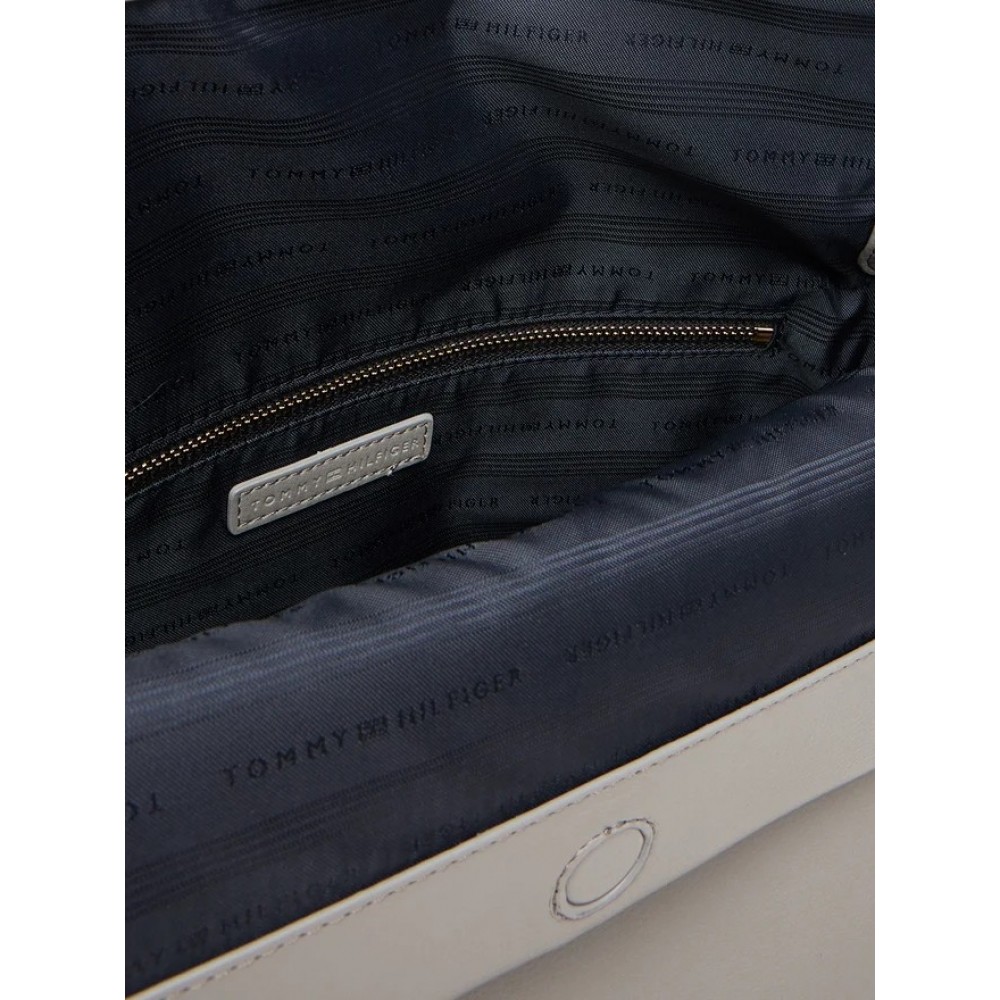 Γυναικεία Τσάντα Tommy Hilfiger Th Logotape Med Crossover AW0AW17692-PRY Γκρι