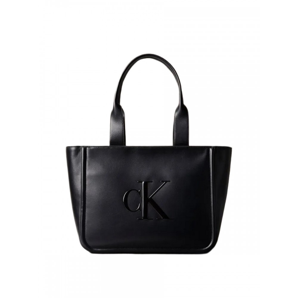 Γυναικεία Τσάντα Calvin Klein Raised Ck Medium Tote LV04F3218G-UB1 Μαύρη