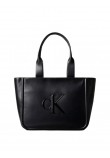 Γυναικεία Τσάντα Calvin Klein Raised Ck Medium Tote LV04F3218G-UB1 Μαύρη