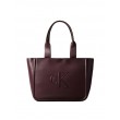 Γυναικεία Τσάντα Calvin Klein Raised Ck Medium Tote LV04F3218G-BAP Μπορντό