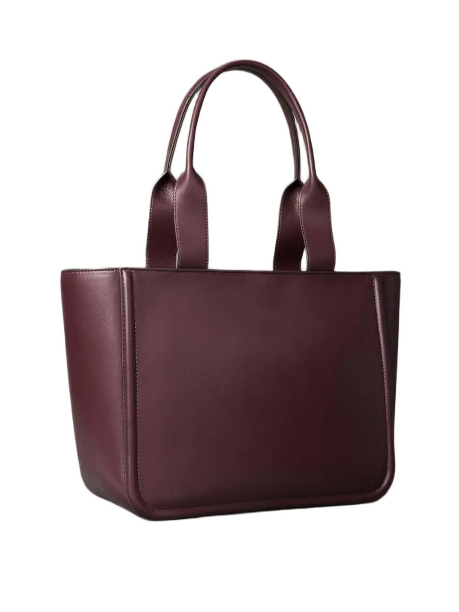 Γυναικεία Τσάντα Calvin Klein Raised Ck Medium Tote LV04F3218G-BAP Μπορντό