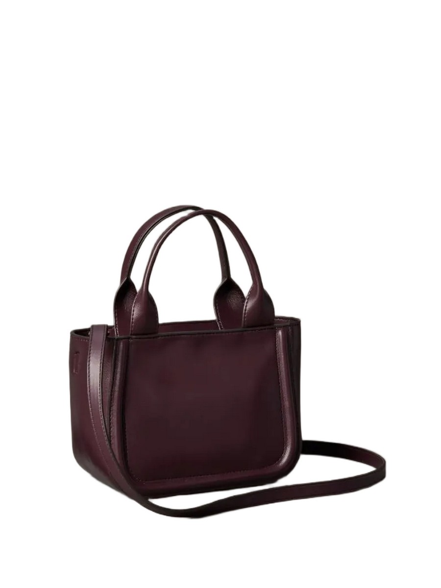 Γυναικεία Τσάντα Calvin Klein Raised Ck Small Tote With Strap LV04F3219G-BAP Μπορντό
