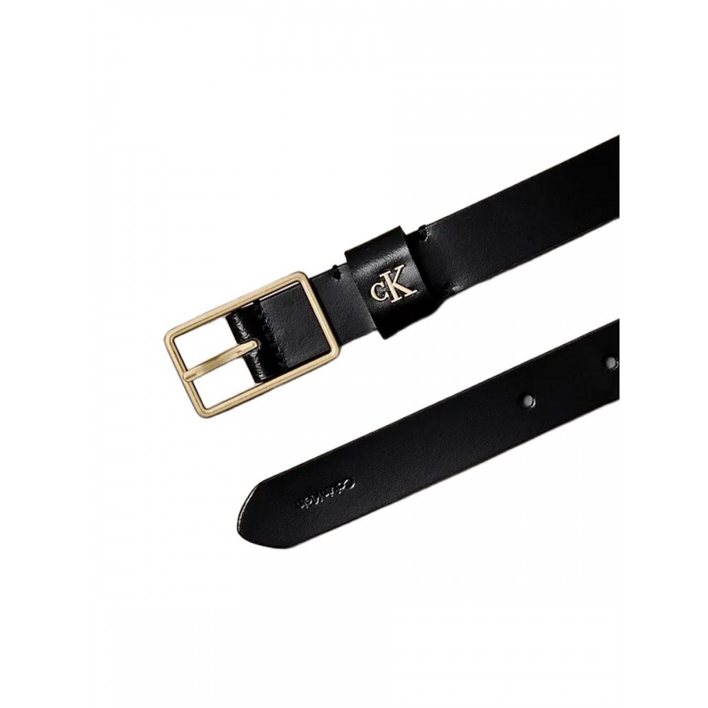 Γυναικεία Ζώνη Calvin Klein Square Buckle Ck Loop 25mm LV04F7050G-YIH Μαύρη