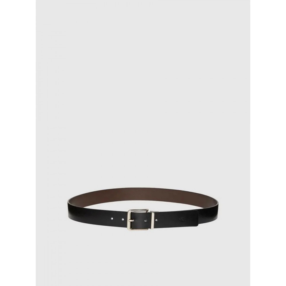 Ανδρική Ζώνη Calvin Klein Casual Pin Buckle 35mm Adj/Rev LV04F7024G-R2F Μαύρη