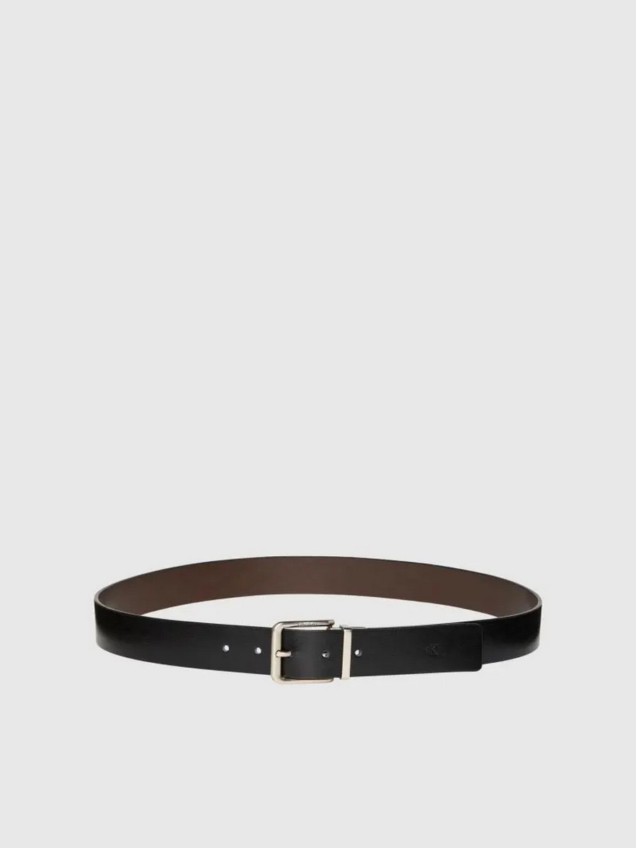 Ανδρική Ζώνη Calvin Klein Casual Pin Buckle 35mm Adj/Rev LV04F7024G-R2F Μαύρη