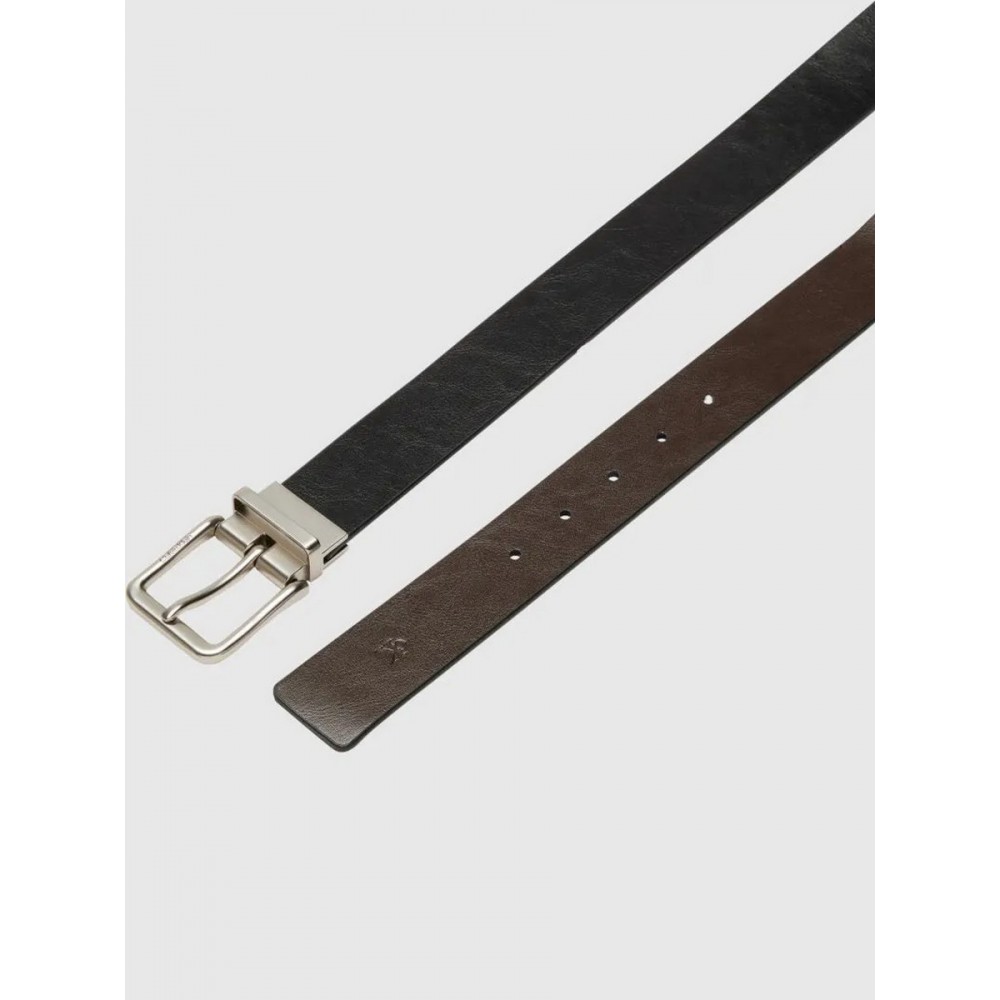 Ανδρική Ζώνη Calvin Klein Casual Pin Buckle 35mm Adj/Rev LV04F7024G-R2F Μαύρη