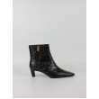 Women BootiesTommy Hilfiger Th Square Toe Croc Kitten Bootie FW0FW09162-BDS Black