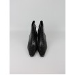 Women BootiesTommy Hilfiger Th Square Toe Croc Kitten Bootie FW0FW09162-BDS Black