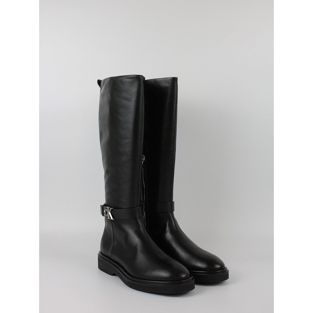 Γυναικεία Μπότα Calvin KLein Knee Boot W/ Metal Logo HW0HW02665-BEH Μαύρο Γυναικεία Μπότα Calvin KLein Knee Boot W/ Metal Logo HW0HW02665-BEH Μαύρο